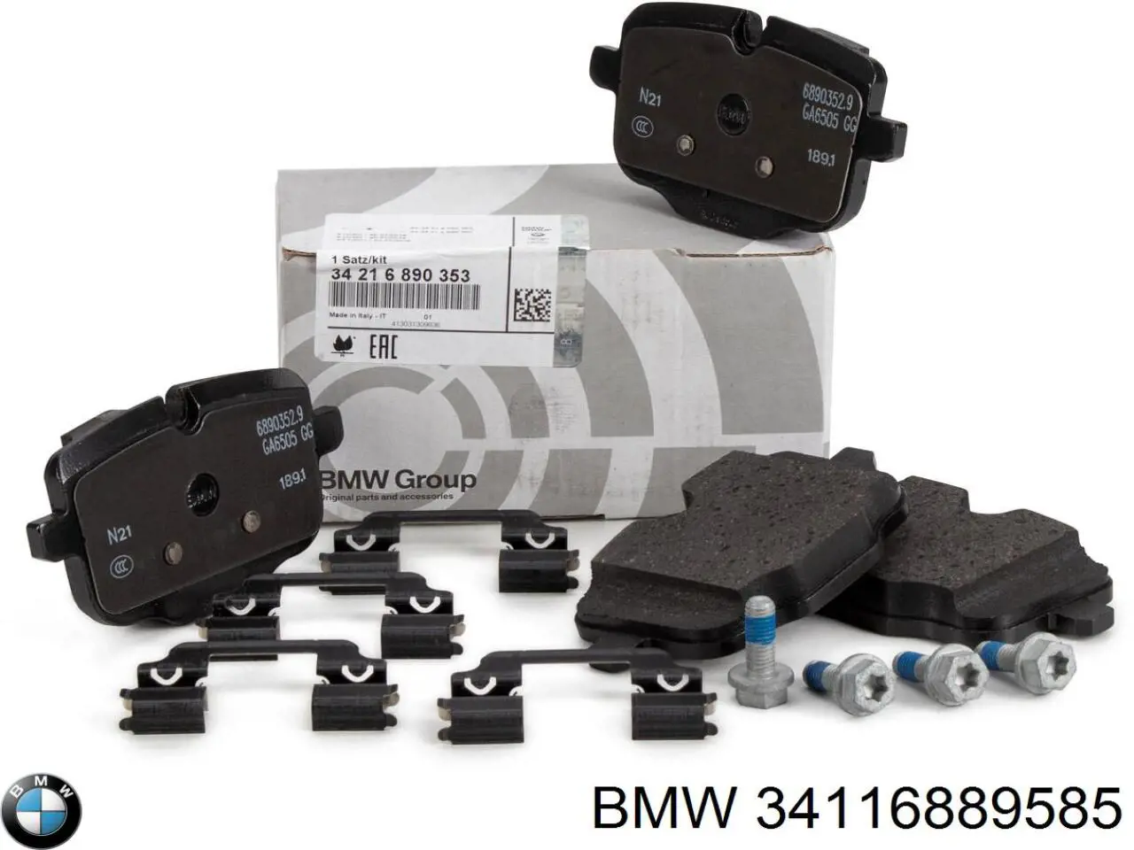 Pastillas de freno 34116889585 BMW