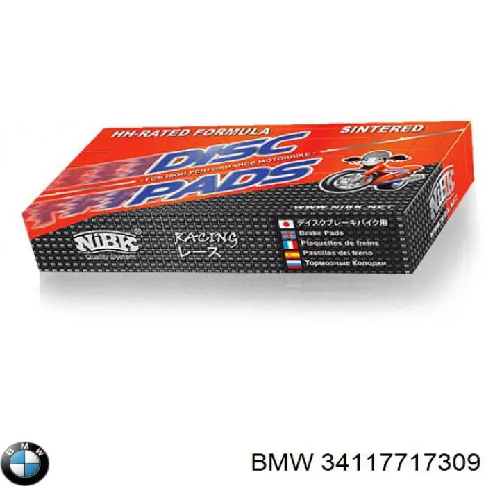 34117717309 BMW pastillas de freno traseras