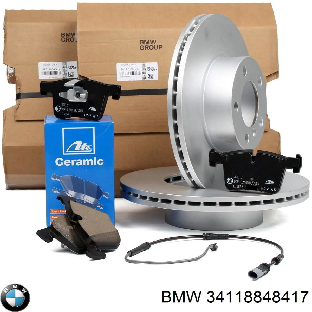 Disco de freno delantero BMW 34118848417