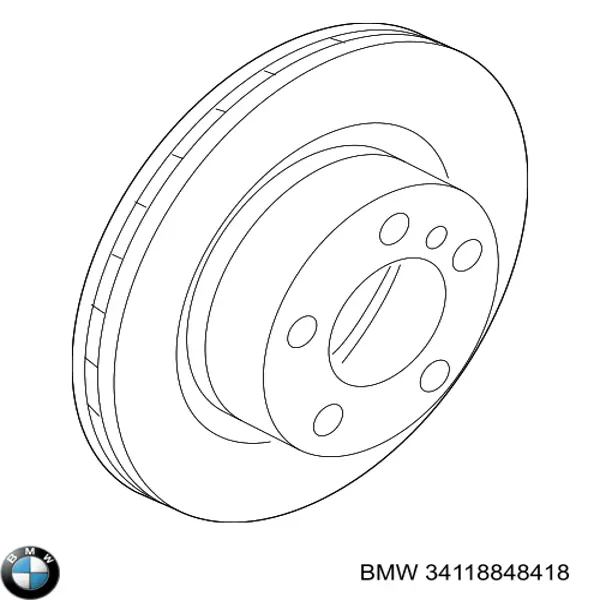 Comprar 34118848418 BMW Freno de disco delantero