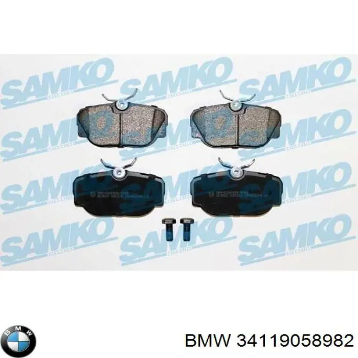 34119058982 BMW pastillas de freno delanteras