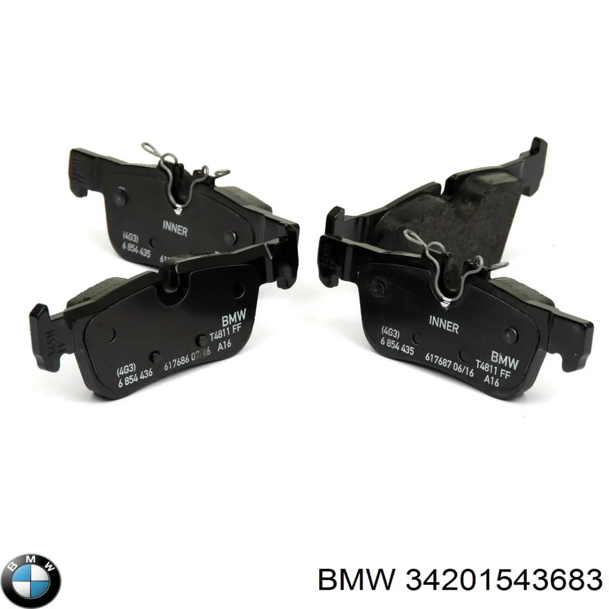 Pastillas traseras BMW 34201543683