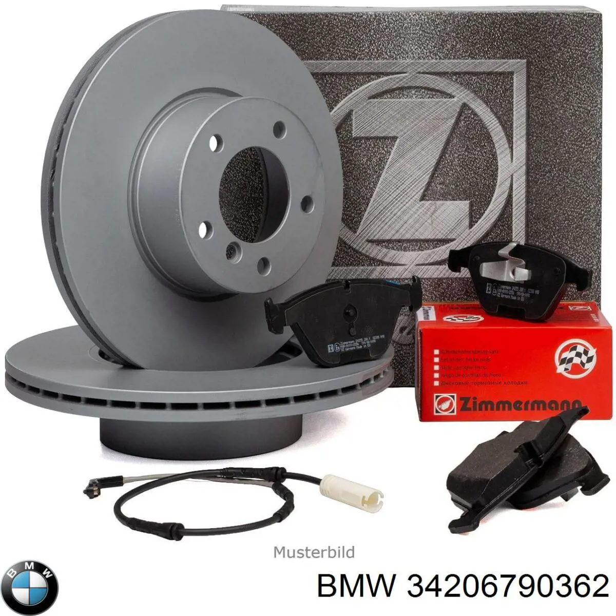 Disco de freno trasero 34206790362 BMW