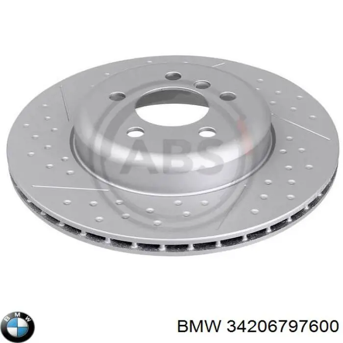 34206797600 BMW Freno de disco trasero