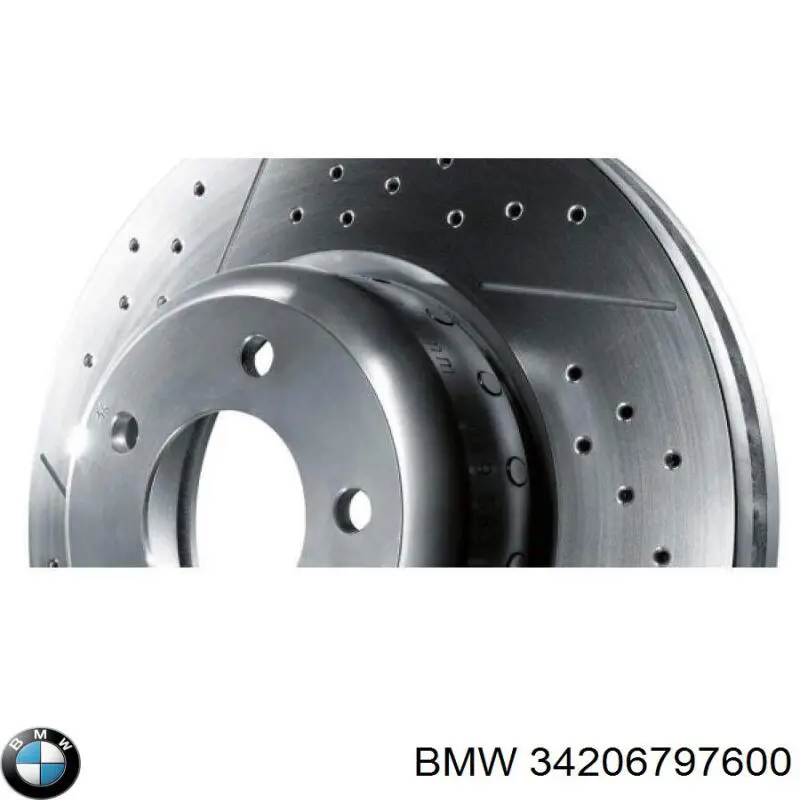 34206797600 BMW disco de freno trasero