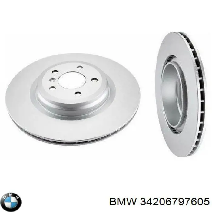 Disco de freno trasero 34206797605 BMW