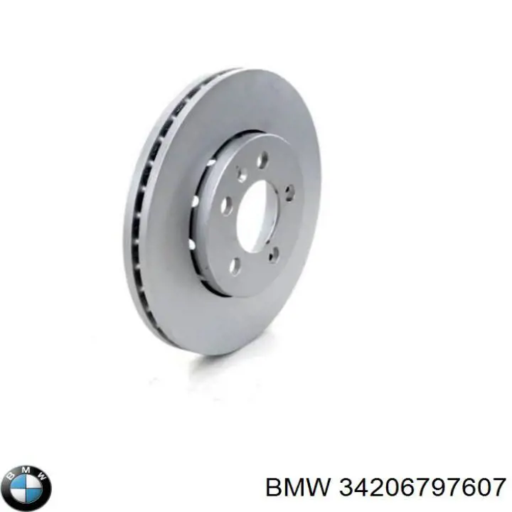 Disco de freno trasero 34206797607 BMW