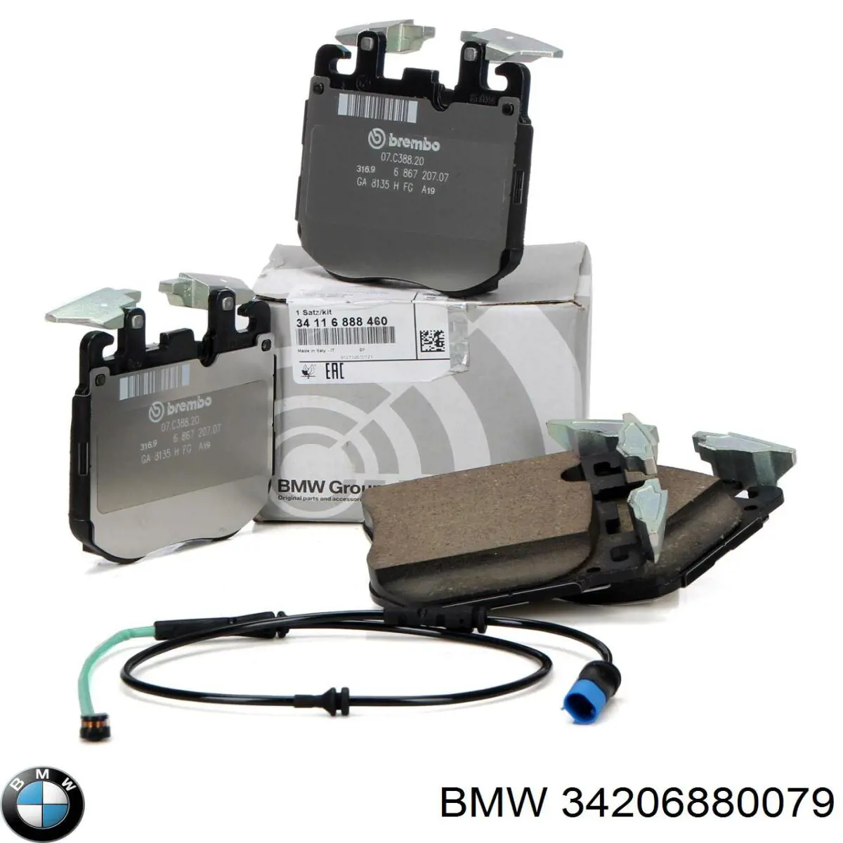 Disco de freno trasero 34206880079 BMW