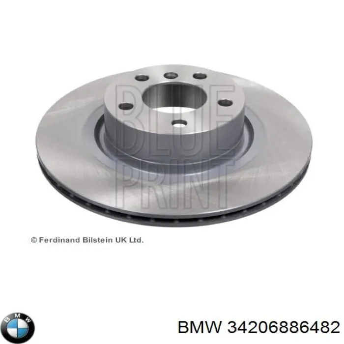 Disco de freno trasero 34206886482 BMW