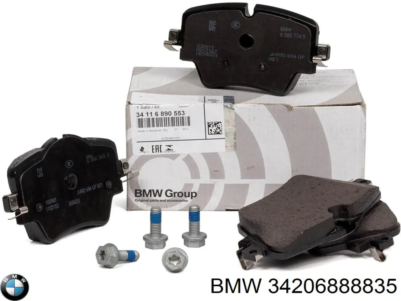 Comprar 34206888835 BMW Pastillas de freno traseras