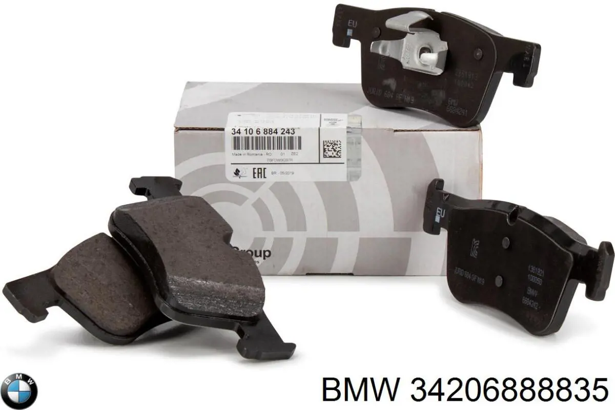 Pastillas de freno traseras 34206888835 BMW
