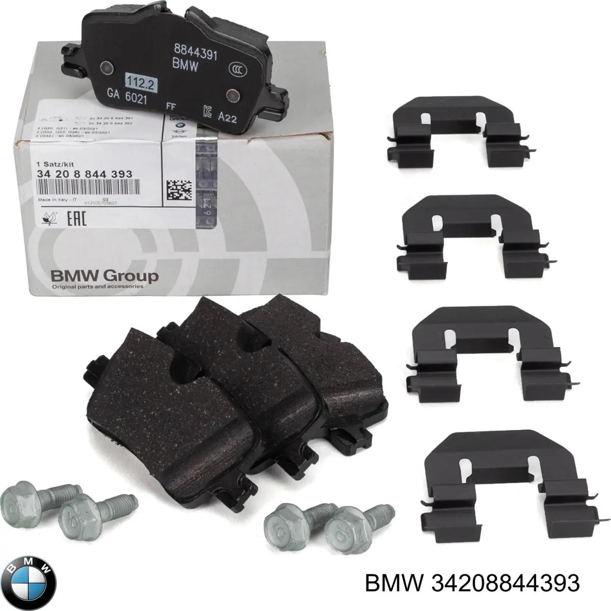 Pastillas de freno traseras 8844393 BMW