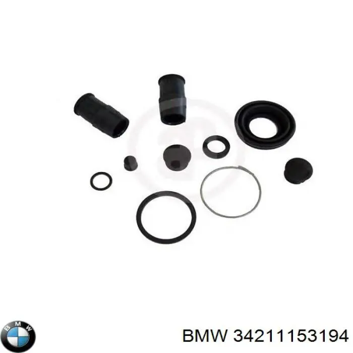 34211153194 BMW juego de reparación, pinza de freno trasero