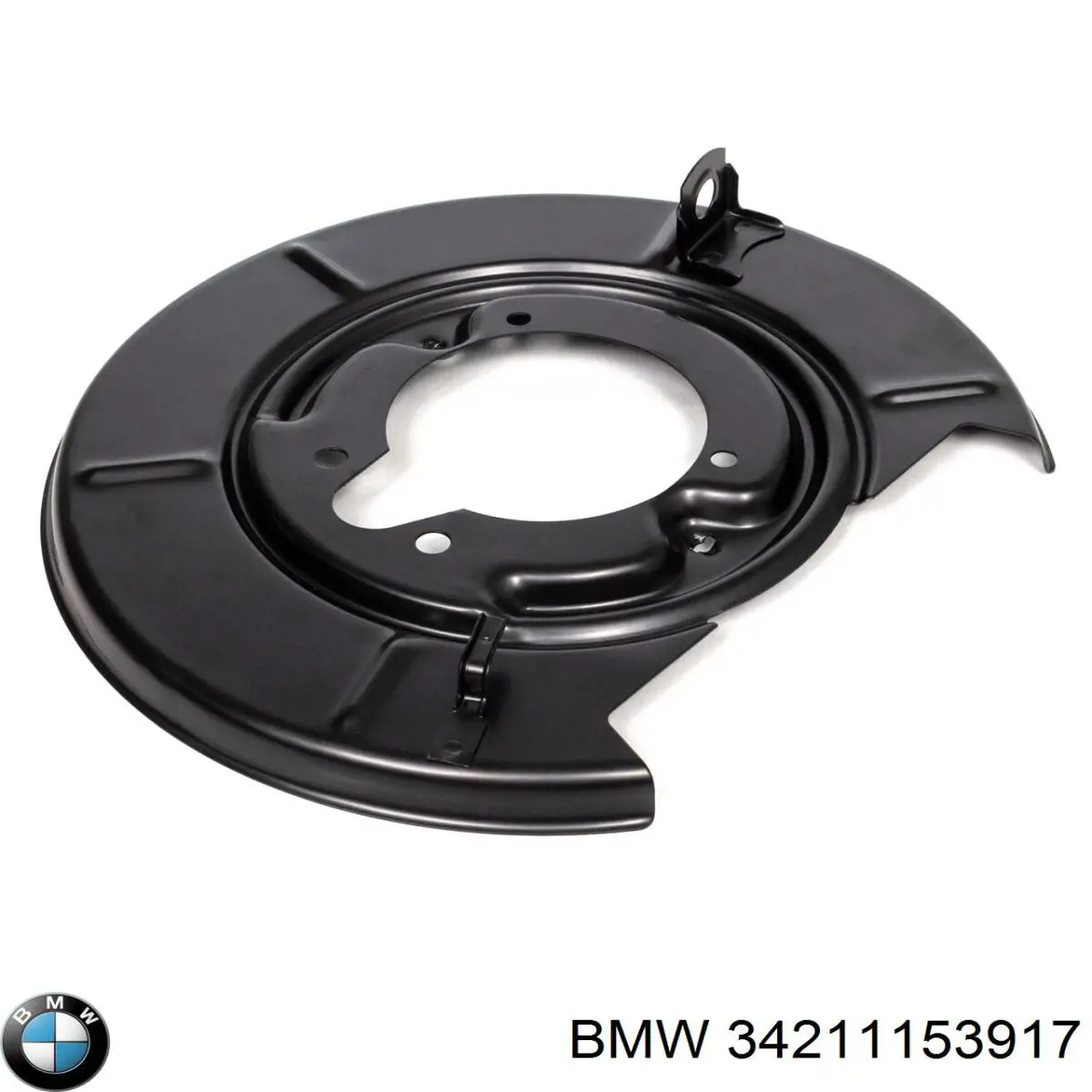34211153917 BMW chapa protectora contra salpicaduras, disco de freno trasero izquierdo