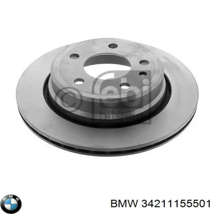 34211155501 BMW disco de freno trasero