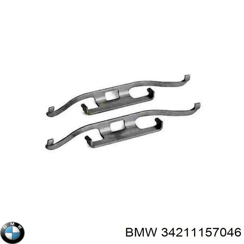 Juego de resortes de sujeción de pastillas de freno traseras BMW 34211157046