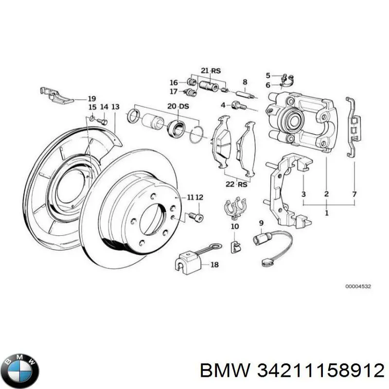 Pastillas de freno traseras BMW 5 E28