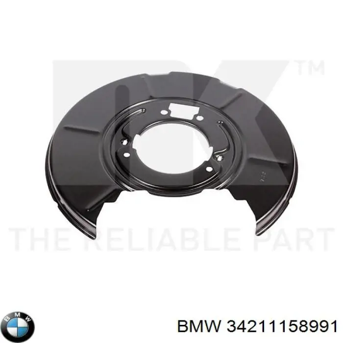 Comprar 34211158991 BMW Protector de disco de freno trasero izquierdo