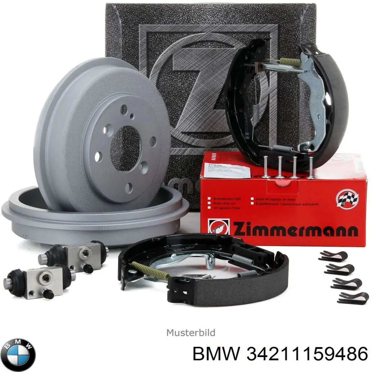 34211159486 BMW Tambor de freno trasero