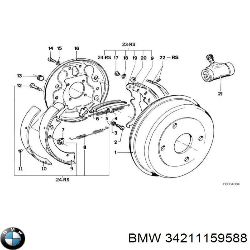 Comprar 34211111852 BMW Zapatas de freno