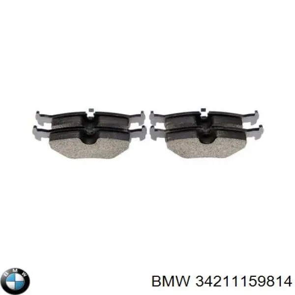 34211159814 BMW pastillas de freno traseras