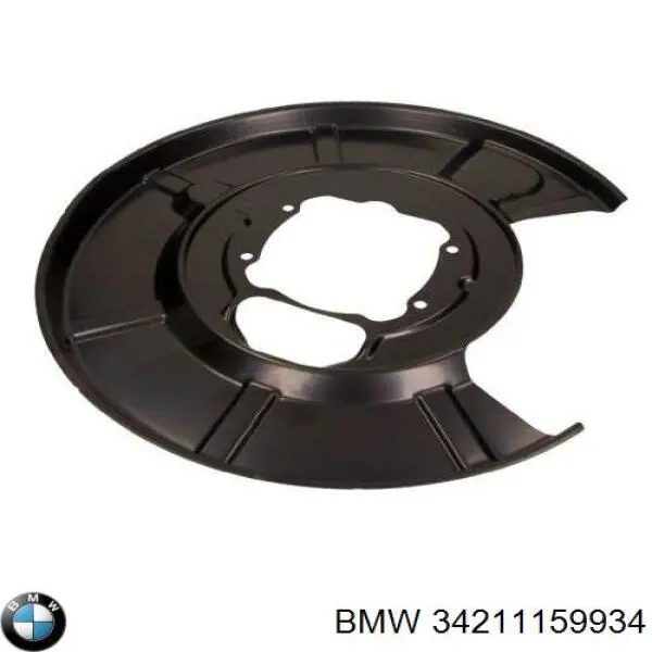 34211159934 BMW chapa protectora contra salpicaduras, disco de freno trasero derecho