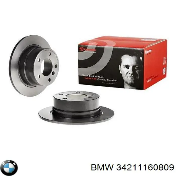 Disco de freno trasero 34211160809 BMW