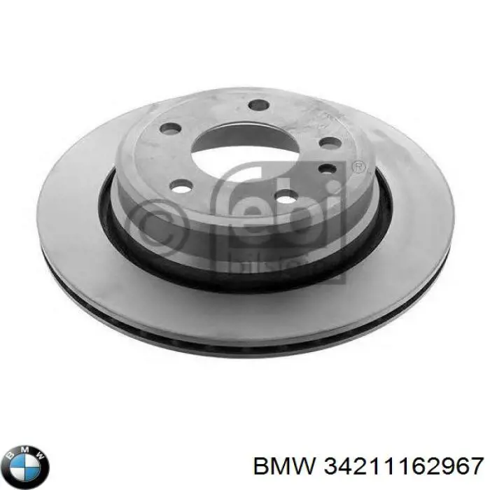 34211162967 BMW disco de freno trasero