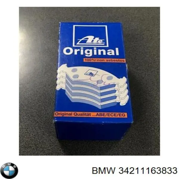 34211163833 BMW pastillas de freno traseras