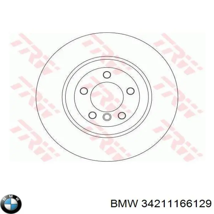 Disco de freno trasero BMW 34211166129 precio, desde 72,60 EUR