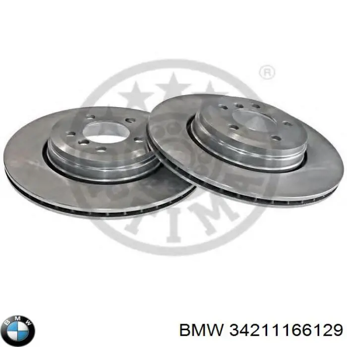 34211166129 BMW disco de freno trasero