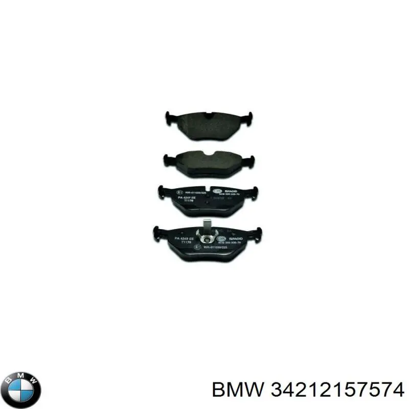 Comprar 34212157574 BMW Pastillas de freno traseras