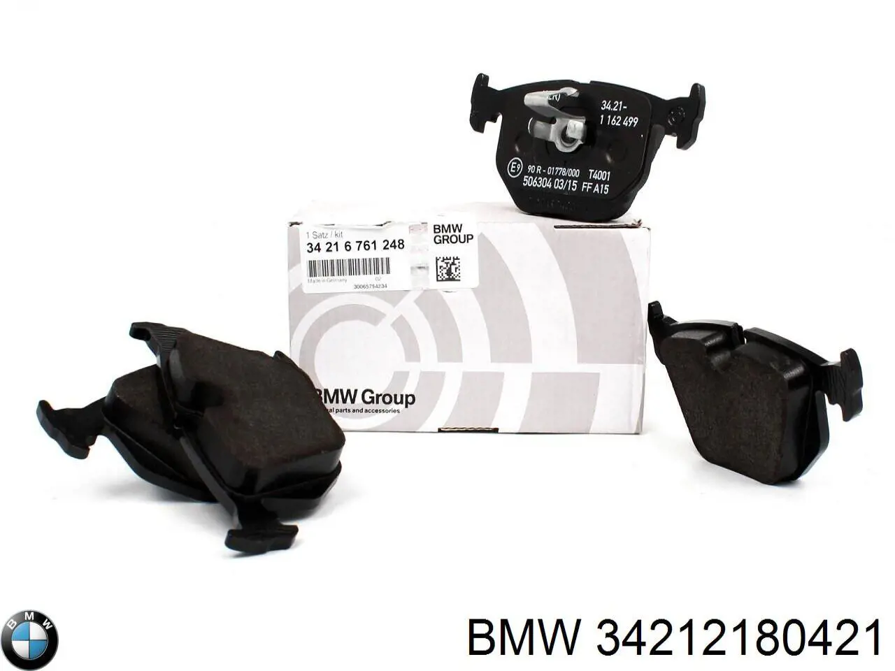 Pastillas de freno traseras 34212180421 BMW