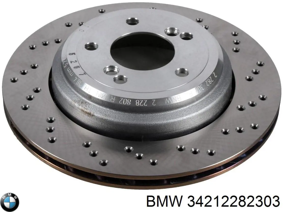 Disco de freno trasero BMW 34212282303 precio, desde 102,68 EUR