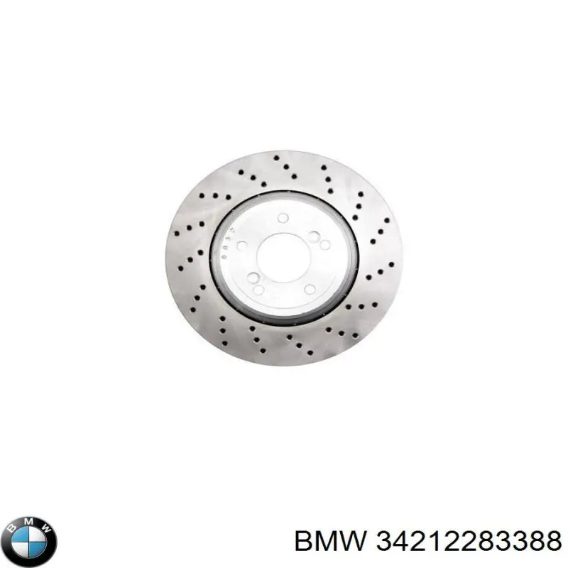 34212283388 BMW disco de freno trasero