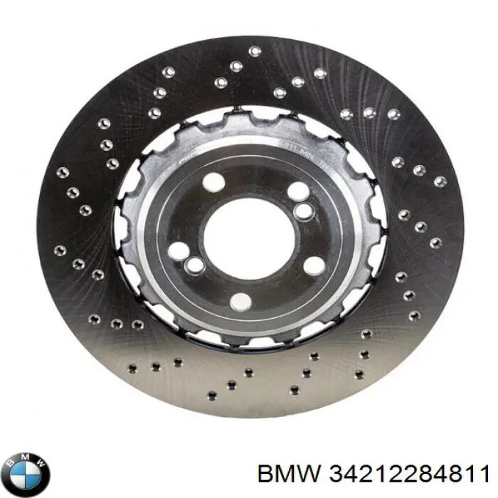 34212284811 BMW disco de freno trasero