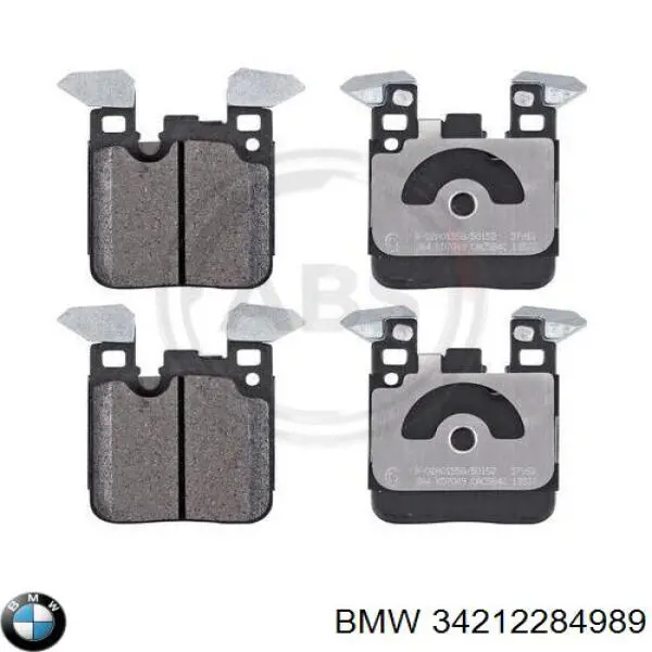 34212284989 BMW pastillas de freno traseras