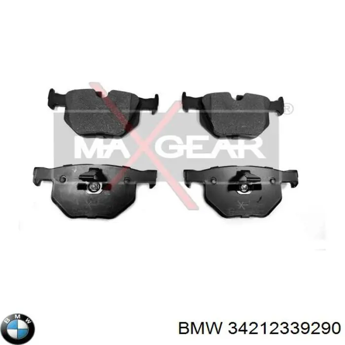 Pastillas de freno traseras 34212339290 BMW