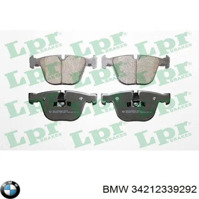 Pastillas de freno traseras 34212339292 BMW