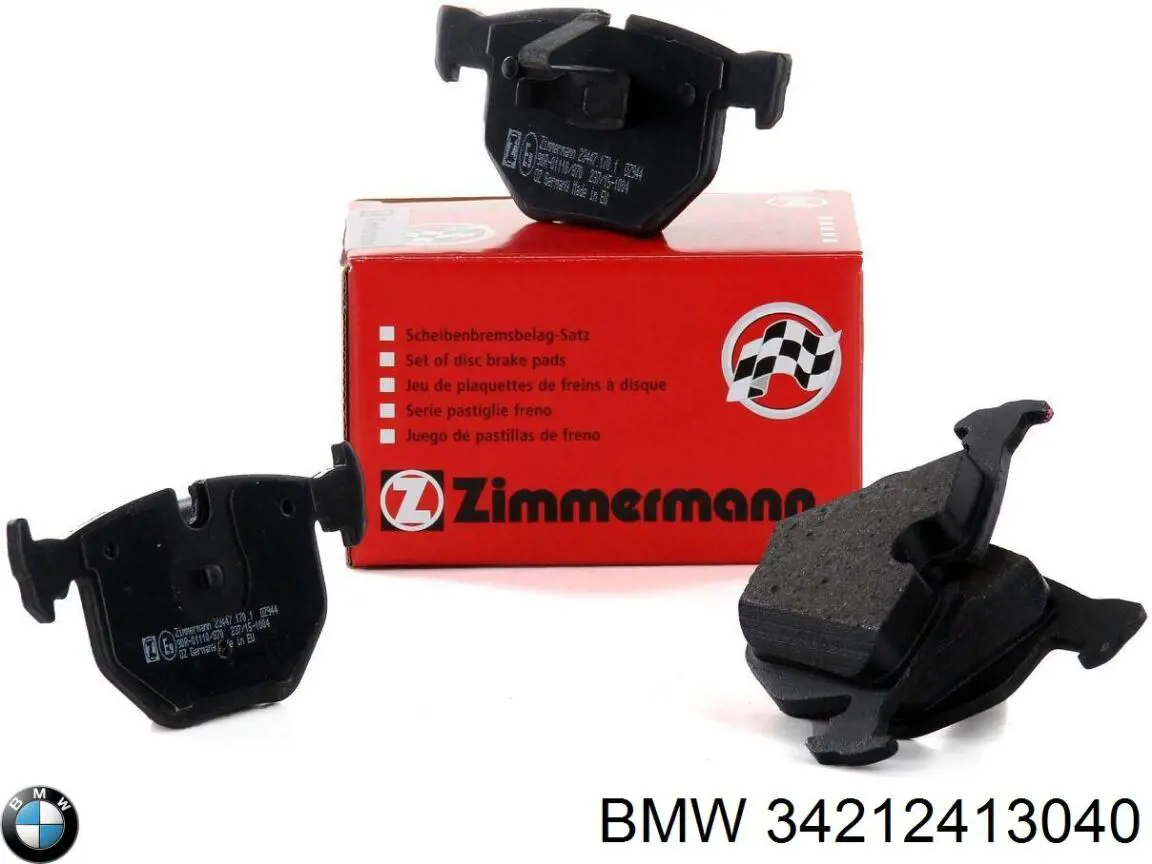 34212413040 BMW pastillas de freno traseras