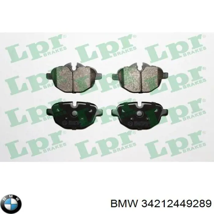 34212449289 BMW pastillas de freno traseras