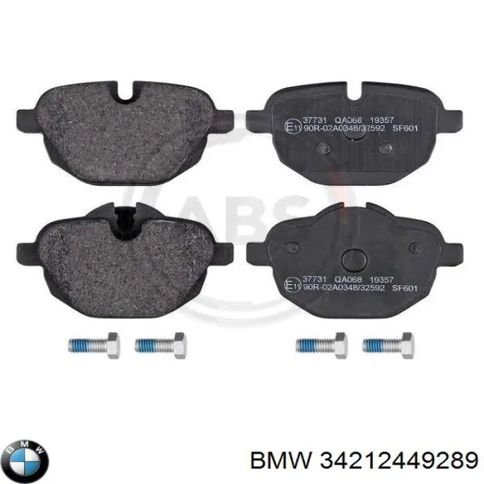 Comprar 34212449289 BMW Pastillas de freno traseras