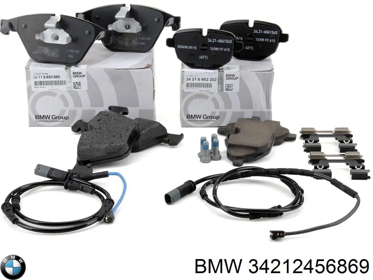 Pastillas de freno traseras 34212456869 BMW