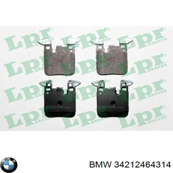 34212464314 BMW pastillas de freno traseras