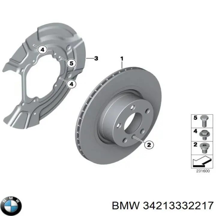 Comprar 34213332217 BMW Disco de freno trasero