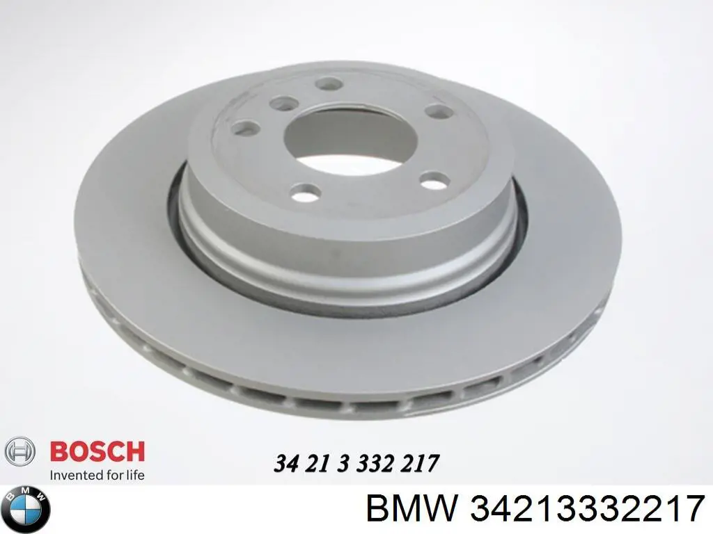Disco de freno trasero 34213332217 BMW