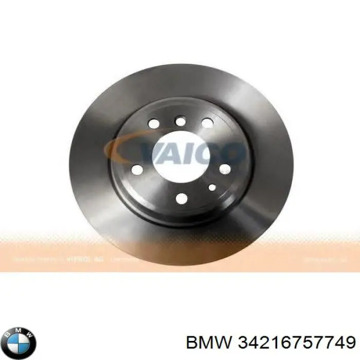 34216757749 BMW disco de freno trasero