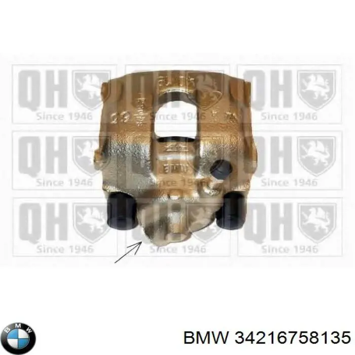 Pinza de freno trasera izquierda BMW 34216758135 precio, desde 37,80 EUR