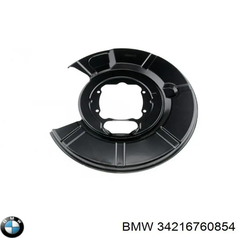34216760854 BMW chapa protectora contra salpicaduras, disco de freno trasero derecho