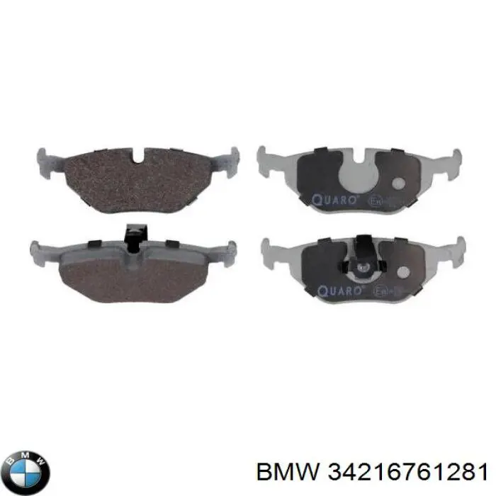 Comprar 34216761281 BMW Pastillas de freno traseras